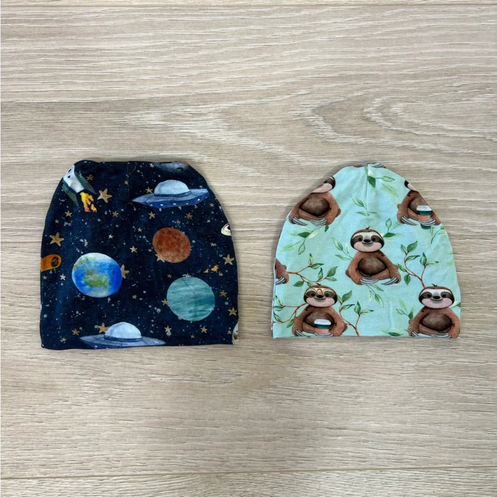 Posh Peanut Cosmic Galaxy & Normandie Bamboo Beanie Bundle